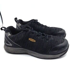 Keen Utility Shoes Men 8.5EE Black Work Steel Toe Hiking Outdoor ASTM F2413-18
